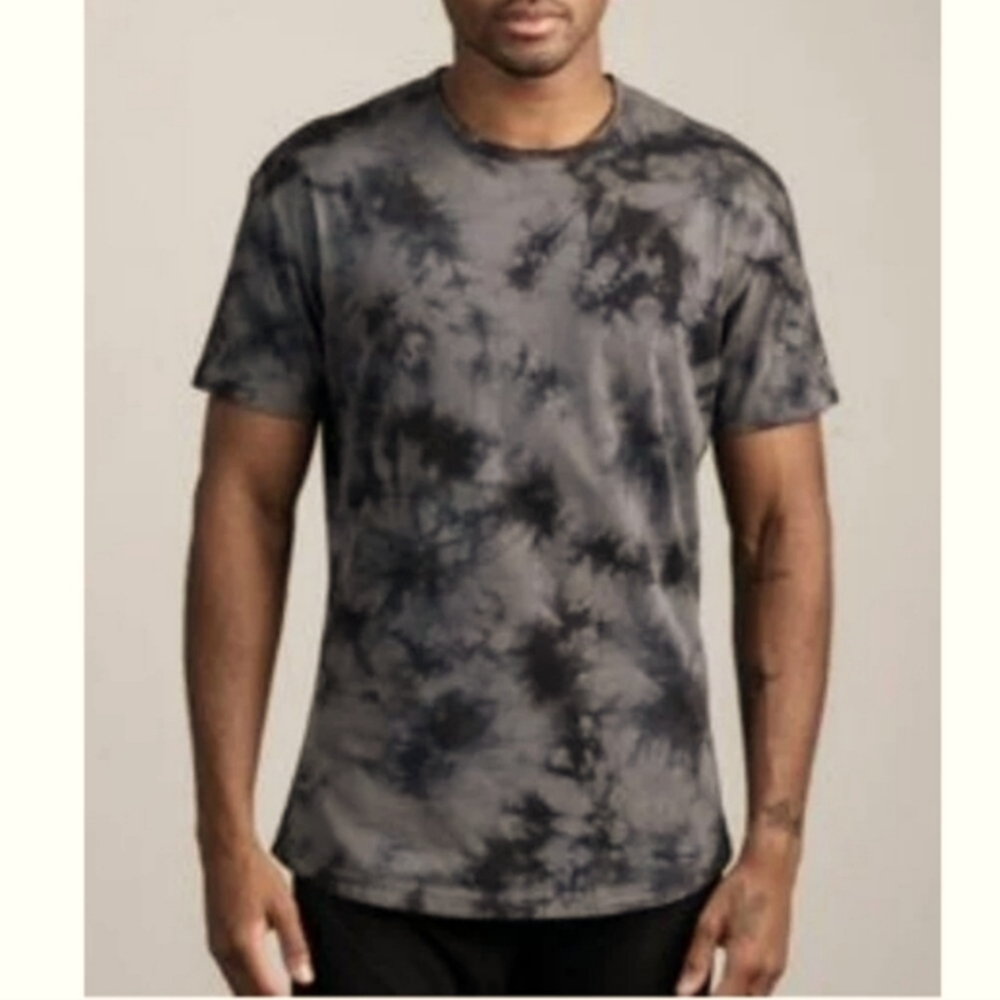 Bylt Mens Cloud Tie Dye Short Sleeve Tee Shirt Performance Gym Active Large